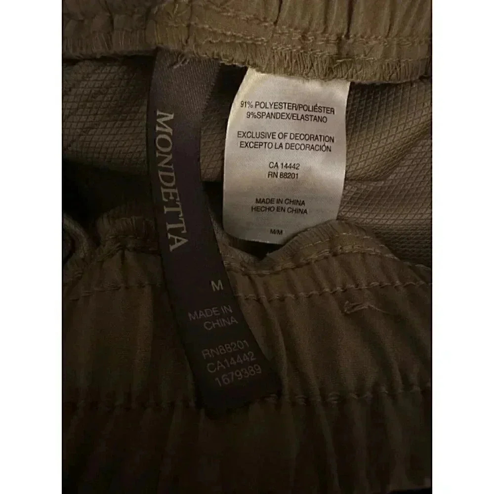 Mondetta women's pants ankle high rise tan size Medium - Picture 9 of 12